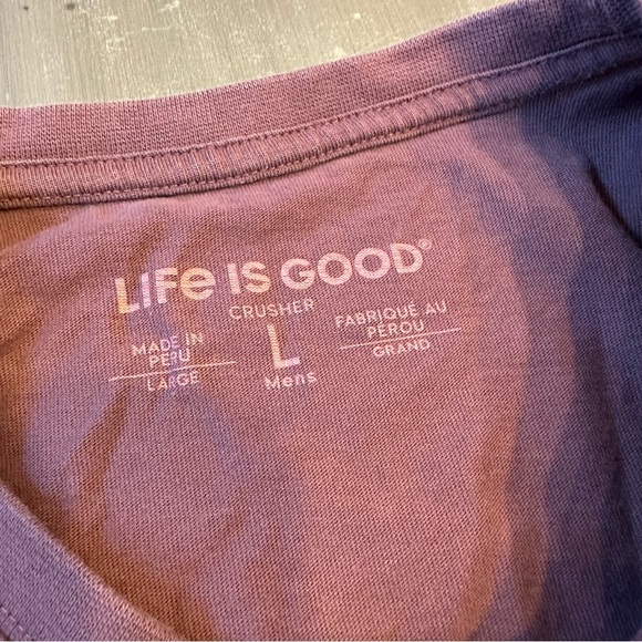 Life is Good Men’s Burgundy I’m not old I’m classic Shirt size Large - Picture 6 of 7